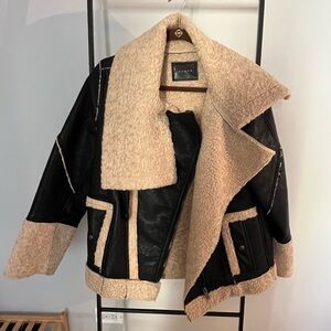 Blank NYC Shearling Bomber Jacket